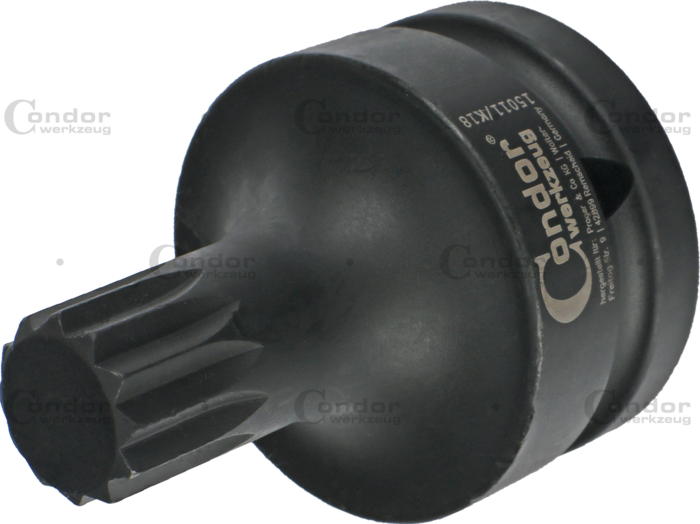 Krafthylsa Bit, 3/4", spline M18x60 mm