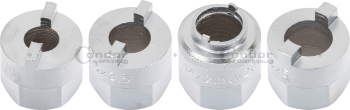 Fjäderbensmutter Hylsa Set, 4 delar., Audi / VW / MB