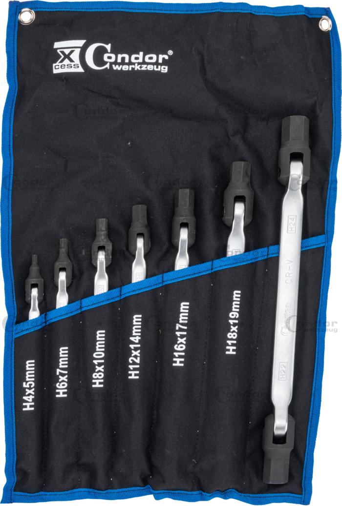 Dubbel Lednyckel Set,&nbsp;7-del.,&nbsp;Insex&nbsp;4-24&nbsp;mm