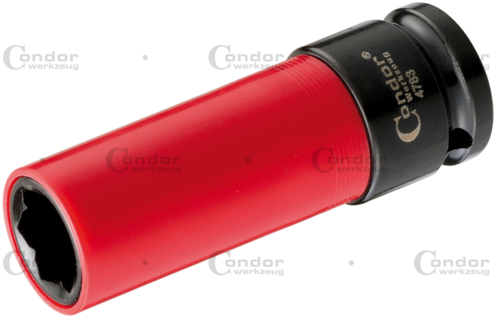 Hjulmutter Hylsa, 1/2", 85 mm, 17 mm, MB fälglås