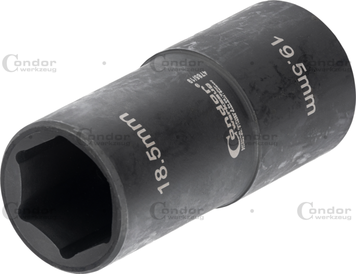 Special Hjulmutterinsats, 1/2", SW18.5 + 19.5 mm