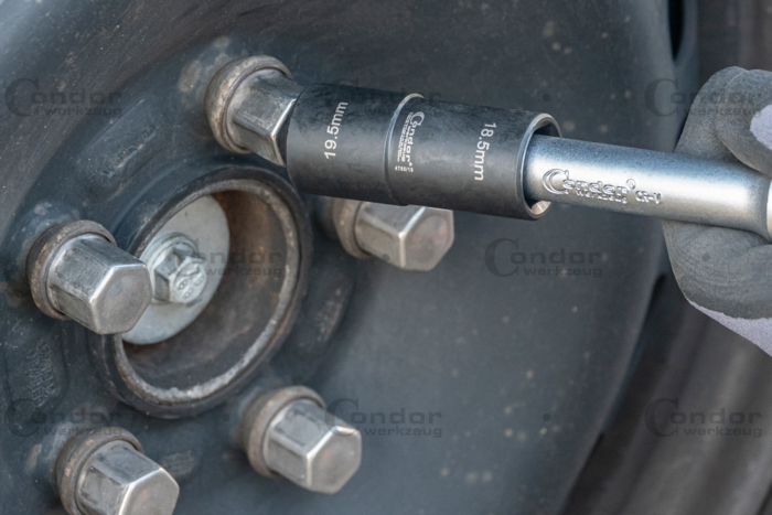 Special Hjulmutterinsats, 1/2", SW20.5 + 21.5 mm