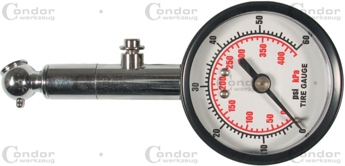 Däcktryck Mätare, metall, 0-4.15 bar