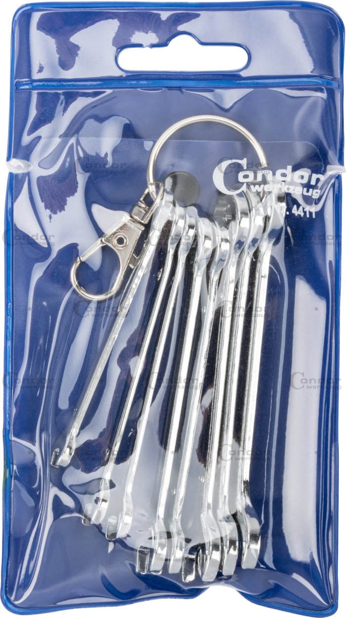 Mini U-ringnyckelsats, 8 st, 4-11 mm