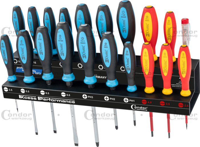 Skruvmejsel Set, metallställ, 20 delar.