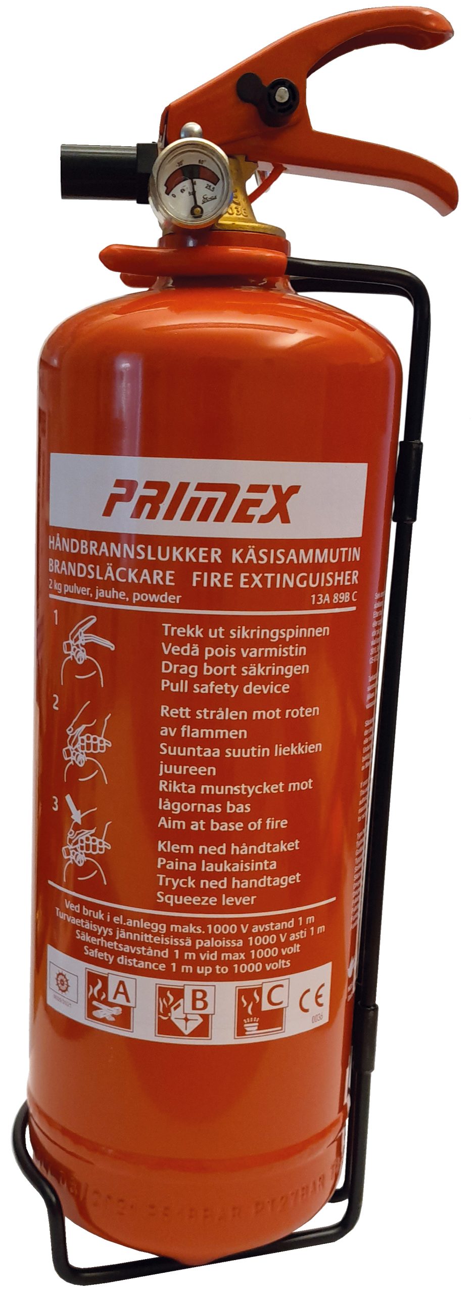 Brandsläckare Pulver 2kg